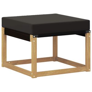 vidaXL Venkovn&iacute; podnožka Masivn&iacute; ak&aacute;ciov&eacute; dřevo a textiln&iacute; tkanina