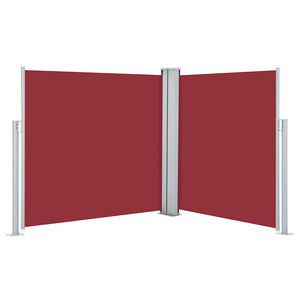 vidaXL Zatahovac&iacute; bočn&iacute; mark&yacute;za / z&aacute;stěna červen&aacute; 120 x 600 cm