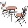vidaXL 3d&iacute;ln&yacute; bistro set mozaikov&yacute; keramick&yacute; terakota