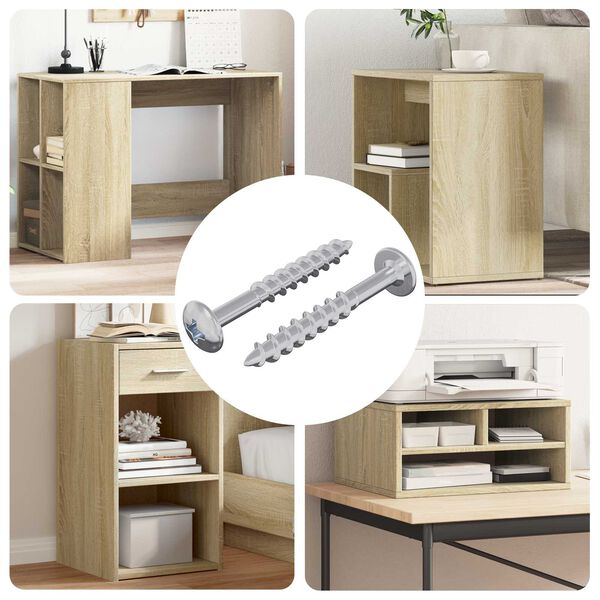 vidaXL &Scaron;roub 2 pcs Stř&iacute;brn&aacute; 9,8 x 35 mm Železo