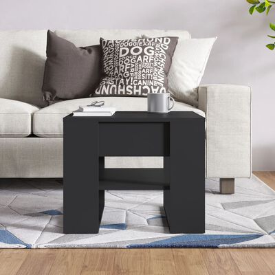 vidaXL Konferenční stolek černý 55,5 x 55 x 45 cm kompozitní dřevo