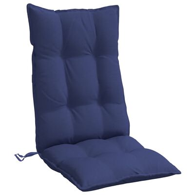 vidaXL Podušky na židli s vysokým opěradlem 6ks námořnická modř oxford