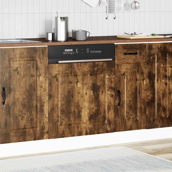 vidaXL Panel na myčku "Kalmar" kouřov&yacute; dub 60x1,5x67 cm kompozit