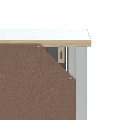 vidaXL Koupelnová skříňka BERG bílá 40x34x80 cm masivní borové dřevo