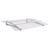vidaXL Stř&iacute;&scaron;ka na dveře stř&iacute;brn&aacute; a průhledn&aacute; 150x90 cm PET