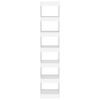 vidaXL Knihovna / dělicí stěna bílá 40 x 30 x 198 cm