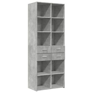 vidaXL Skř&iacute;ň highboard betonově &scaron;ed&aacute; 70x42,5x185 cm kompozitn&iacute; dřevo
