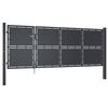 vidaXL Zahradn&iacute; br&aacute;na ocelov&aacute; 350 x 125 cm antracitov&aacute;