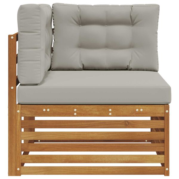 vidaXL Zahradn&iacute; rohov&aacute; sedačka Masivn&iacute; ak&aacute;tov&eacute; dřevo Př&iacute;rodn&iacute;