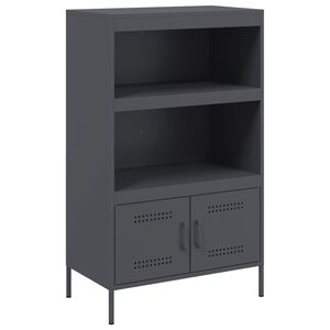 vidaXL Skř&iacute;ň highboard antracitov&aacute; 68 x 39 x 113 cm ocel