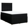 vidaXL Box spring postel s matrac&iacute; čern&aacute; 120x190 cm textil