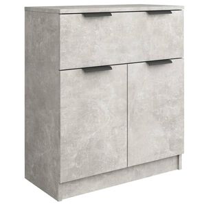 vidaXL Př&iacute;born&iacute;k betonově &scaron;ed&yacute; 60 x 30 x 70 cm kompozitn&iacute; dřevo