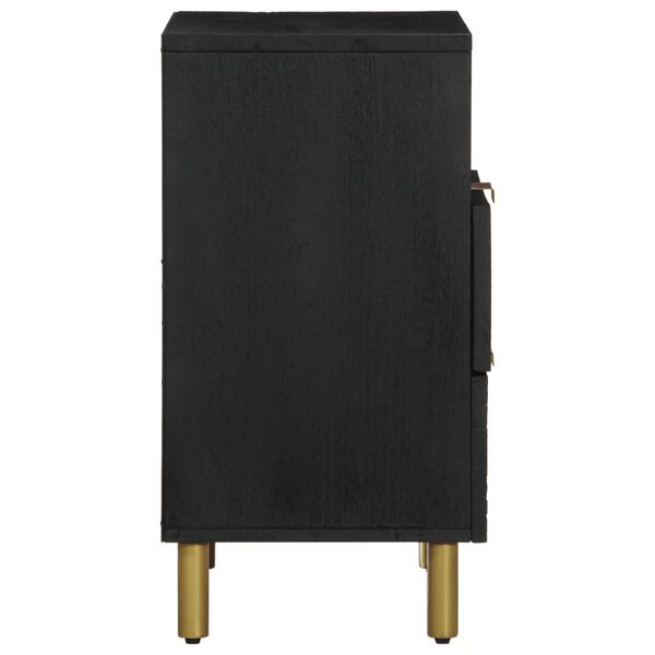 vidaXL Nočn&iacute; stolek čern&yacute; 50 x 33 x 62 cm kompozitn&iacute; dřevo