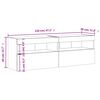vidaXL N&aacute;stěnn&eacute; TV skř&iacute;ňky s LED osvětlen&iacute;m 2 ks b&iacute;l&eacute; 60 x 30 x 40 cm