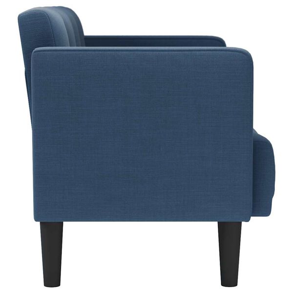 vidaXL Loveseat Sofa modr&aacute; 111 cm textil