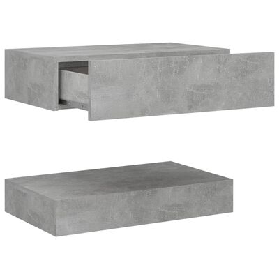 vidaXL Noční stolek betonově šedý 60 x 35 cm kompozitní dřevo