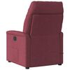 vidaXL Elektrické masážní polohovací křeslo vínové textil