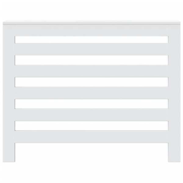 vidaXL Kryt na radi&aacute;tor b&iacute;l&yacute; 104 x 20 x 82 cm kompozitn&iacute; dřevo