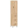 vidaXL Skř&iacute;ň highboard dub sonoma 34,5 x 34 x 180 cm kompozitn&iacute; dřevo