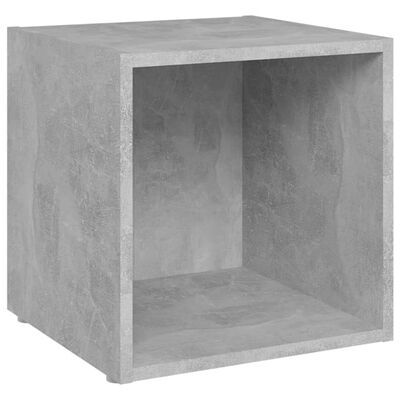 vidaXL TV stolek betonově šedý 37 x 35 x 37 cm dřevotříska
