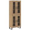 vidaXL Vysok&yacute; bufet 2 pcs Artisanov&yacute; dub 69,5 x 34 x 180 cm