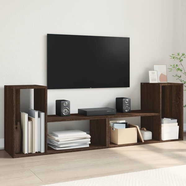vidaXL TV skříňky 2 ks hnědý dub 75 x 30 x 50 cm kompozitní dřevo