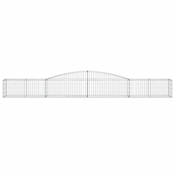 vidaXL Klenut&eacute; gabionov&eacute; ko&scaron;e 9 ks 400x50x40/60 cm pozinkovan&eacute; železo