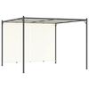 vidaXL Pergola s nastavitelnou střechou kr&eacute;mově b&iacute;l&aacute; 3 x 3 m ocel