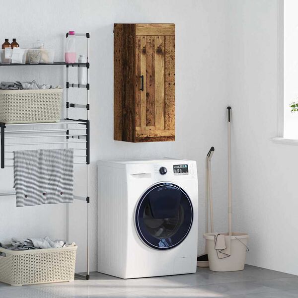 vidaXL N&aacute;stěnn&aacute; skř&iacute;ňka Star&eacute; dřevo 34,5 x 34 x 90 cm kompozitn&iacute; dřevo