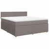 vidaXL Box spring postel s matrac&iacute; taupe 180x200 cm textil