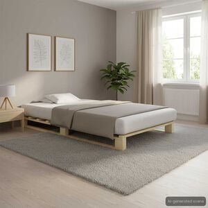 vidaXL R&aacute;m postele z palet masivn&iacute; borovice 90 x 200 cm