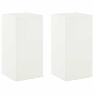 vidaXL Stojan na rostliny 2 pcs B&iacute;l&aacute; 30 x 30 x 60 cm Ocel