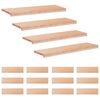 vidaXL Schodi&scaron;ťov&eacute; n&aacute;&scaron;lapy 16 ks 100 x 30 x 2 cm Př&iacute;rodn&iacute;