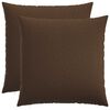 vidaXL Povlak na pol&scaron;t&aacute;ř 2 ks HEERLEN Hněd&aacute; 55 x 55 cm Textil