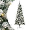 vidaXL Uměl&yacute; Skl&aacute;dac&iacute; V&aacute;nočn&iacute; Strom 300 LED Zelen&aacute; a b&iacute;l&aacute; 210 cm