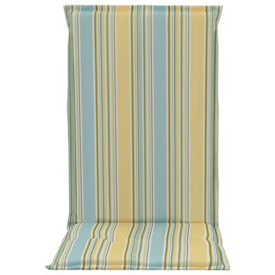 vidaXL Podušky na zahradní židle s potiskem 2ks vícebarevné 120x50x3cm