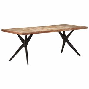 vidaXL J&iacute;deln&iacute; stůl 200 x 90 x 76 cm masivn&iacute; regenerovan&eacute; dřevo