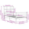 vidaXL Postel s knihovnou bez matrace 90 x 200 cm masivn&iacute; borovice