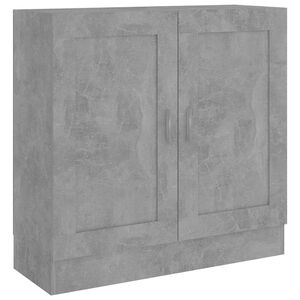vidaXL Knihovna betonově &scaron;ed&aacute; 82,5 x 30,5 x 80 cm kompozitn&iacute; dřevo