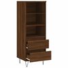 vidaXL Skř&iacute;ň highboard hněd&yacute; dub 40 x 36 x 110 cm kompozitn&iacute; dřevo