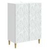 vidaXL Serv&iacute;rovac&iacute; skř&iacute;ň B&iacute;l&aacute; 66 x 34,5 x 90 cm Kompozitn&iacute; dřevo