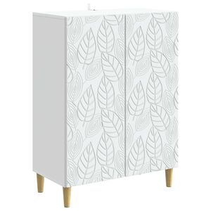 vidaXL Serv&iacute;rovac&iacute; skř&iacute;ň B&iacute;l&aacute; 66 x 34,5 x 90 cm Kompozitn&iacute; dřevo