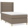 vidaXL Box spring postel s matrac&iacute; taupe 80x200 cm textil