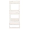 vidaXL Knihovna / dělicí stěna bílá 60 x 35 x 91 cm masivní borovice