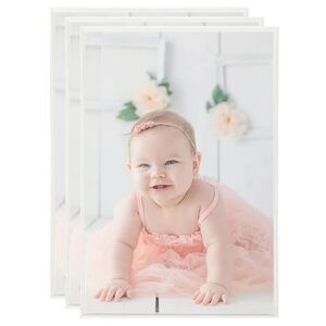 vidaXL Fotor&aacute;mečky kol&aacute;ž 3 ks na stůl stř&iacute;brn&eacute; 21x29,7 cm MDF
