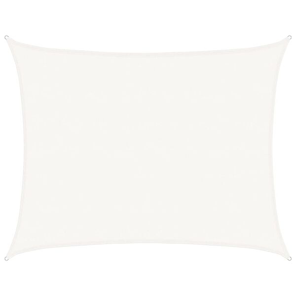 vidaXL Plachta proti slunci 160 g/m&sup2; b&iacute;l&aacute; 6 x 8 m HDPE