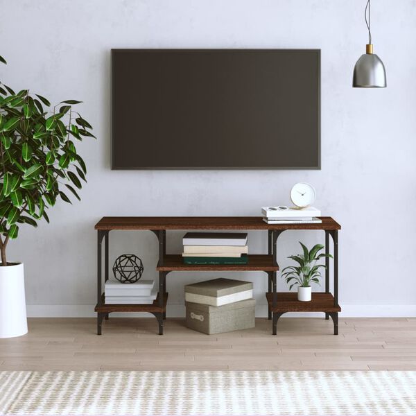 vidaXL TV skříňka hnědý dub 102 x 35 x 45,5 cm kompozitní dřevo