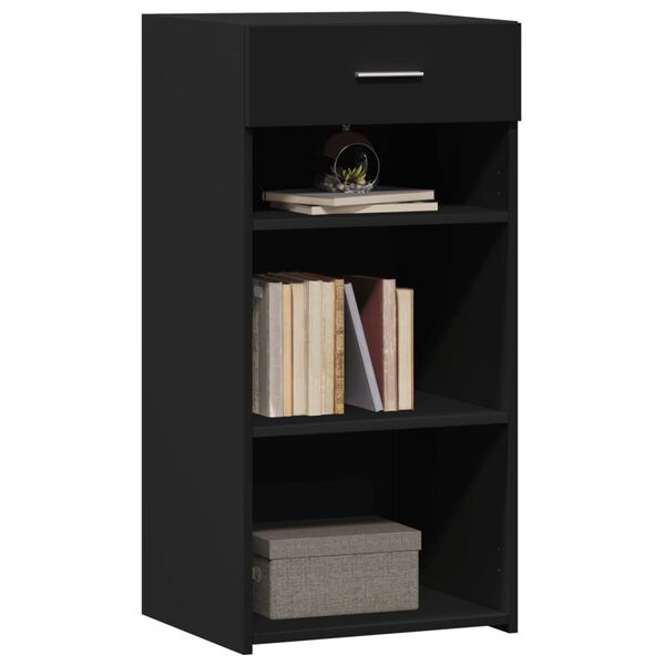 vidaXL Př&iacute;born&iacute;k čern&yacute; 45 x 42,5 x 93 cm kompozitn&iacute; dřevo