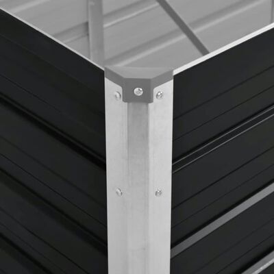 vidaXL Vyvýšený záhon antracitový 160 x 40 x 45 cm pozinkovaná ocel