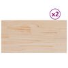 vidaXL Stoln&iacute; desky 2 ks 80x40x2,5 cm obd&eacute;ln&iacute;kov&eacute; masivn&iacute; borov&eacute; dřevo